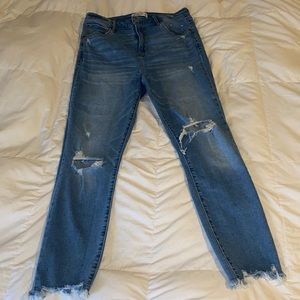 Abercrombie & Fitch The Super Skinny Ankle High Rise Jeans